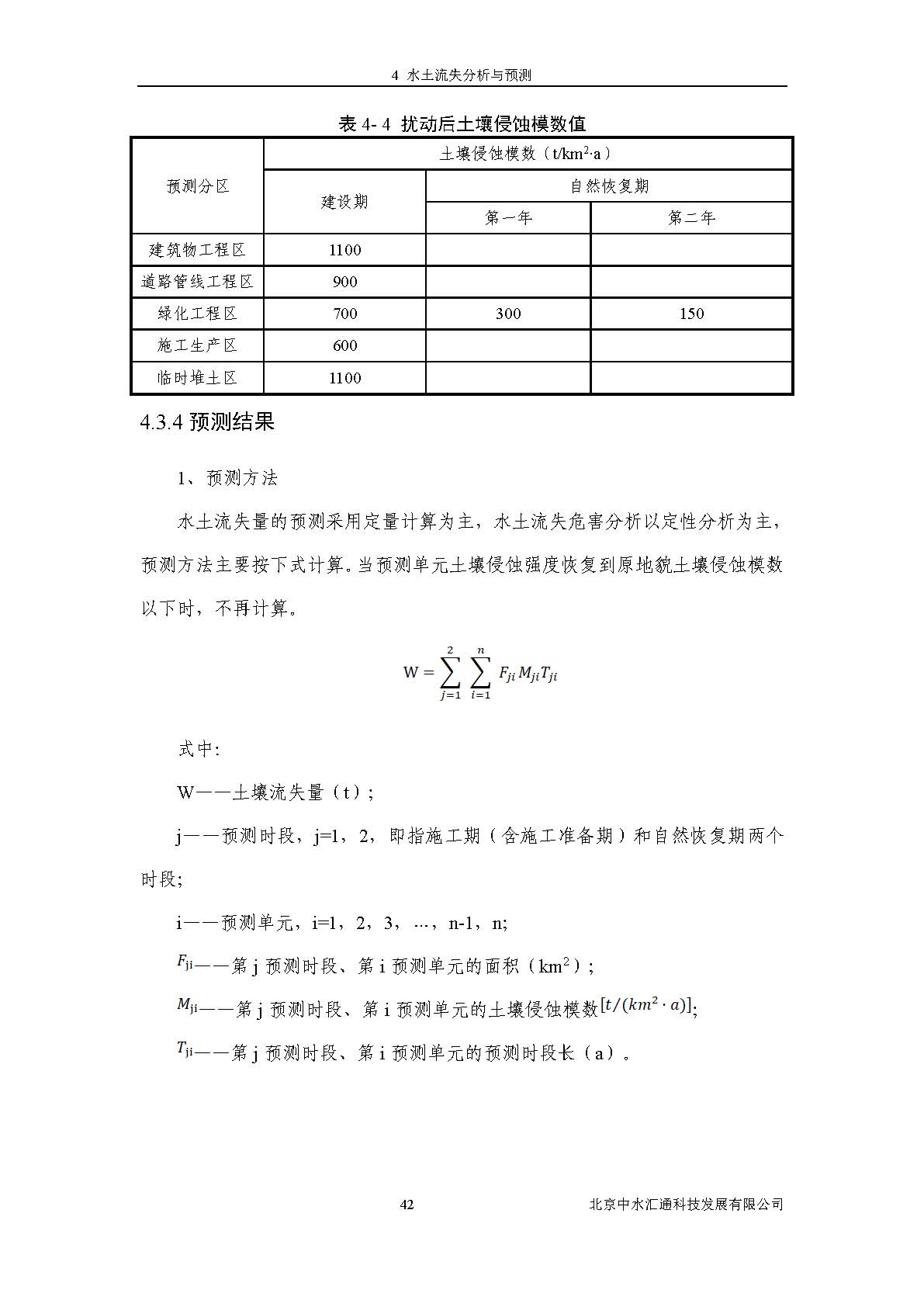 水土保持方案报告书