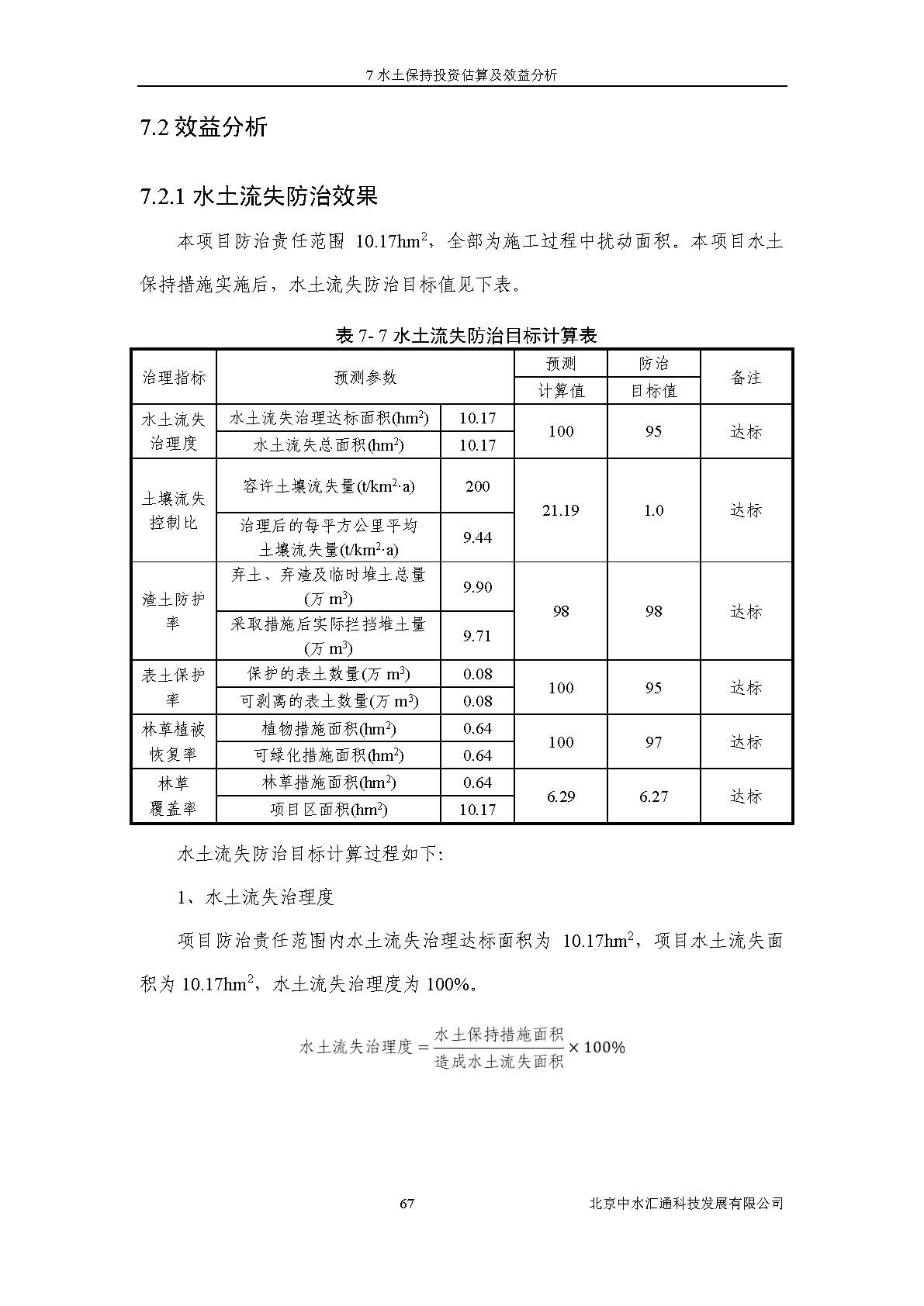 水土保持方案报告书